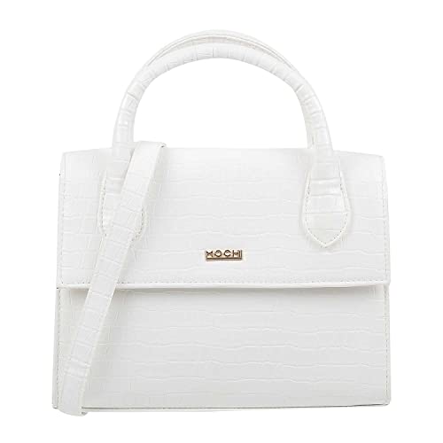Mochi Women Satchel Bags | Ladies Handbag (66-8154-White)