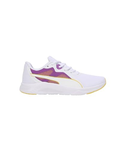 PUMA | Seriah Women's Running Shoes | White-Ultraviolet-Pelé Yellow | 5UK