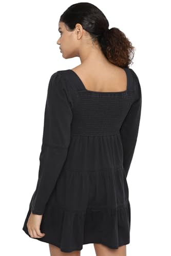 American Eagle women's Cotton A-Line Mini Dress (WEE0396846167_Black