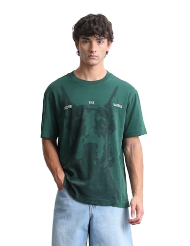 Flying Machine Graphic Printed Relaxed Fit T-Shirt