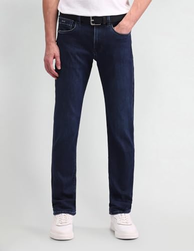 Arrow New York Men's Fitted Jeans (ANAIJN2667_Indigo