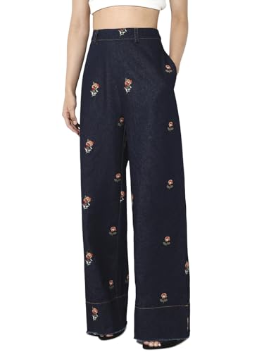 ONLY Women's Straight Jeans (9021519-Dark Blue Denim_Dark