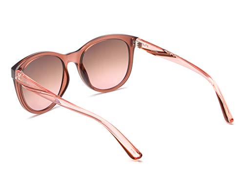 IRUS Gradient Square Women's Sunglasses - (IRS1018C3SG|55|Brown To Purple Gradient FM Color Lens)