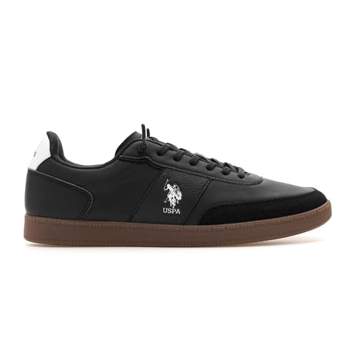 U.S. Polo ASSN. Mens Milton Black Sneakers - (UK10) (UK11) (2FD24874Z01)