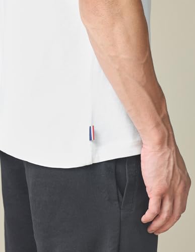 U.S. POLO ASSN. Denim Co. Men's Muscle Fit Typographic Printed T-Shirt (UDTSHOE0161_White_L)