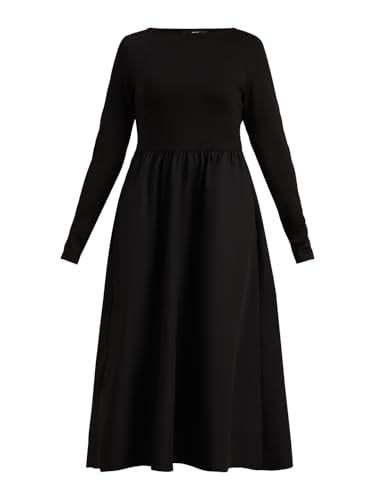 VERO MODA Women's Fit and Flare Black Dress