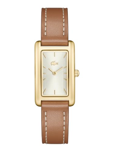 Lacoste Croisette Qtz Basic Silver White Rectangle Dial Women's Watch- 2001523