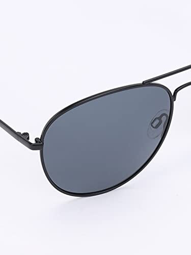 Skechers Men Aviator Black Polarization Sunglasses, large
