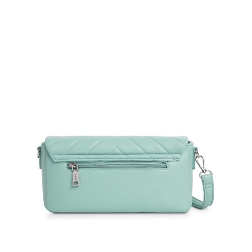 Caprese Riko Large Solid Sling Bag for Women with Adjustable and Detachable Strap for Comfortable Wear|Versatile Handbag for Everyday Use, Travel, and Special Occasions (Powder Blue)