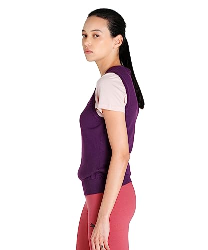 Puma Women's Cotton Sports Knitwear (82864708_Plum_Medium)