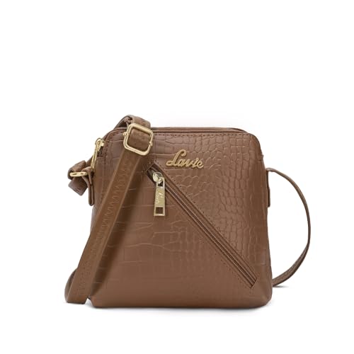 Lavie Woman's Croc Tracy Crossbody Sling Bag | Ladies Purse Handbag
