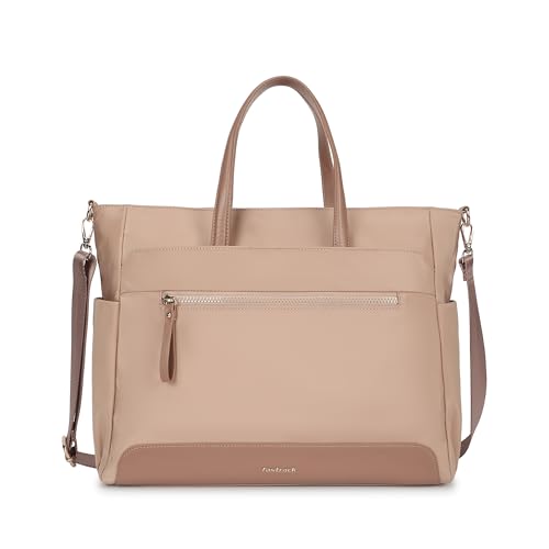 Fastrack Nylon Edit laptop Tote | Nylon Women’s Bag | 2 Compartments, 15" Padded Laptop Sleeve, Bottle Holders, Trolley Sleeve & Dual Carry Straps