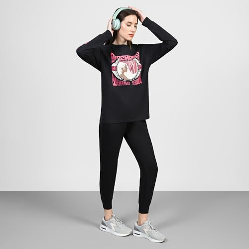 Skechers Womens UNO World Tour Black Long Sleeve Tops