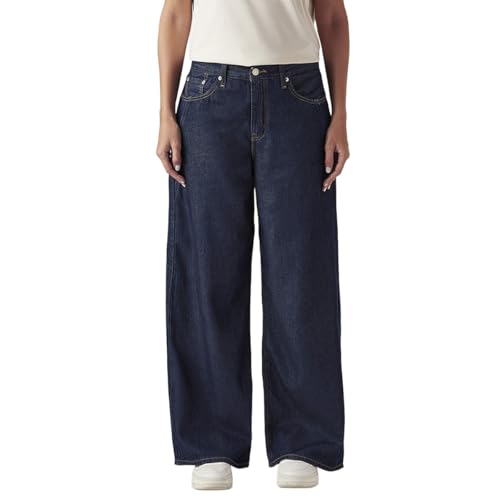 Levi's Women's Dark Indigo Loose Fit Mid Rise Jeans