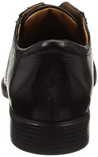 Clarks Men's Black Leather Uniform Dress Shoes - 9 UK