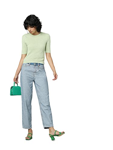 ONLY Straight Fit Jeans(242288801_Medium Blue Denim_30)