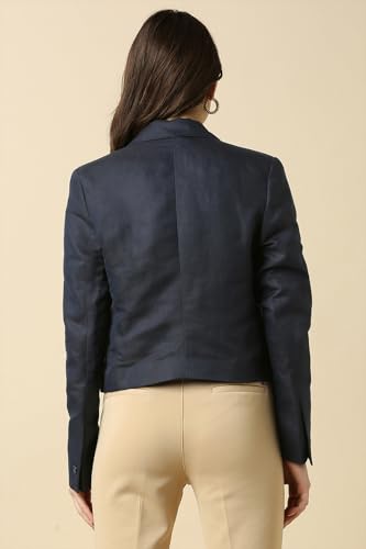 Allen Solly Women's Blazer (AHBZWRGHT73819_Navy