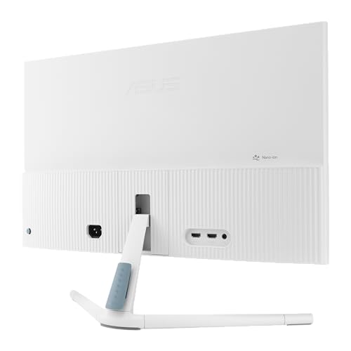 ASUS 27 inch 1080p Eye Care Monitor (VU279HFI-W) - Full HD, IPS, 100Hz, SmoothMotion, Adaptive Sync, Nano ion, Eye Care Plus, Blue Light Filter, Flicker-Free, Assembly