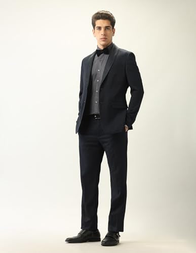 Arrow Men's Body Tailored Fit Ceremonial Tuxedo Suit Navy