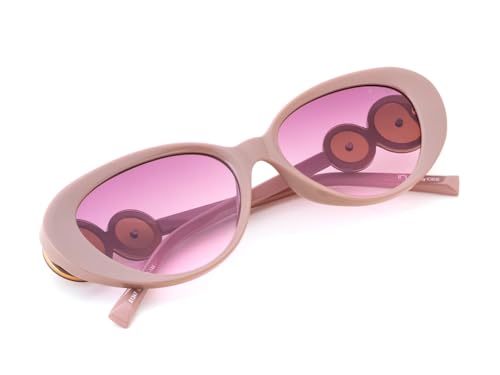 IRUS Women Oval sunglasses | 100% UV protection | Small Size | Grey Gradient Polycarbonate lens