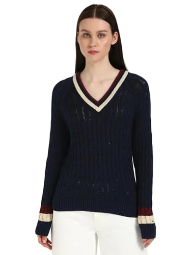 Regular Fit Cotton V-Neck Sweater