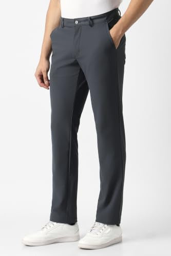 Van Heusen Casual Pants for Mens | Premium Stretch Fabric | Slim Fit