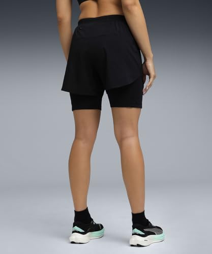 PUMA | Women's Ultra-Light 2-in-1 Running Shorts | Black | XS