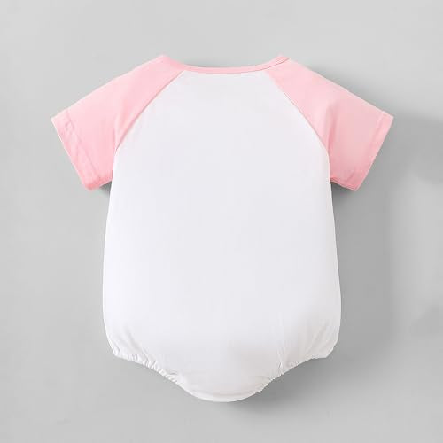 Hopscotch Bunny Applique Raglan Sleeves Onesie (12-18 Months)
