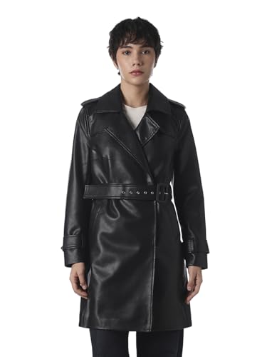 ONLY Women's Solid Relaxed Fit Black Jacket