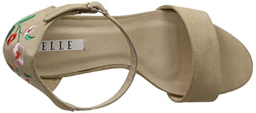 ELLE Women Beige Fashion Sandals-4 UK/India (37 EU) (292-31)