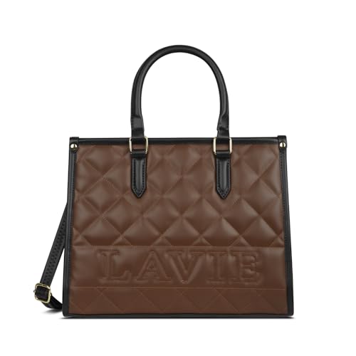 Lavie Women's Quilt Jessa Box Satchel Bag | Satchel Handbag for Work | Ladies Purse | Stylish Shoulder Bag | Gift for Women