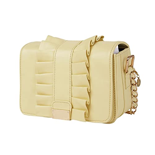 ACCESSHER stylish trendy Yellow Solid Sling Bags for girls and women