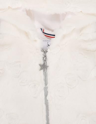 U.S. POLO ASSN. Girls Applique Roses Hooded Jacket