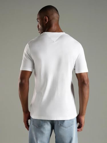Tommy Hilfiger Logo Regular Fit Cotton T-Shirt White