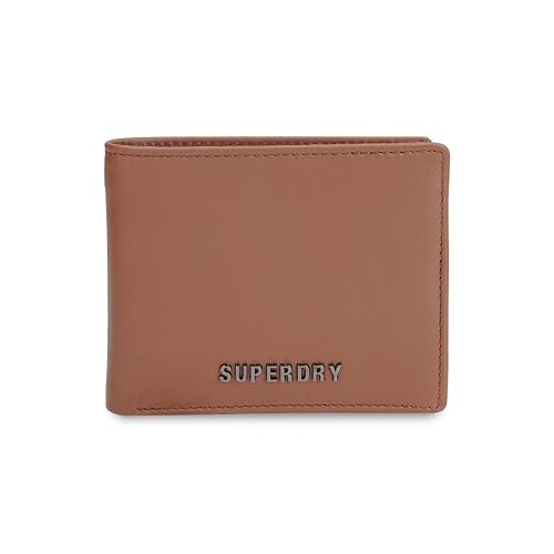 Superdry Men's Global Coin Wallet Kershope - Tan+Black