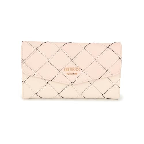 Guess Women's Pink Braided Wallet| Ladies Purse Handbags | Gift For Ladies