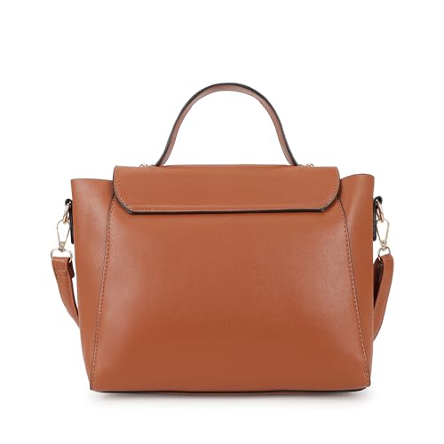 Fastrack Structured Sling Bag For Women | Faux Leather Sling With Detachable and Adjustable Belt | Flap Closure With Magnetic Lock and Handheld Option | Trendy Women Handbags