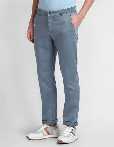 Arrow Low Rise Autoflex Trousers Blue