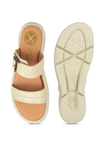 Hush Puppies Women Mule Wedge Heel Sandals - Off White (3Uk)