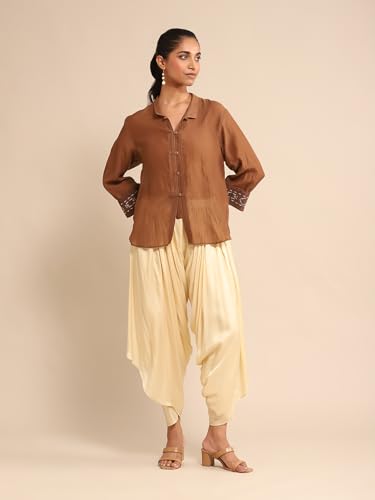 Ritu Kumar Brown Solid Shirt