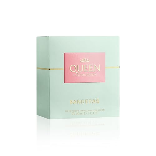 Antonio Banderas Perfumes - Queen Of Seduction - Eau de Toilette Spray for Women, Floral with Marine Notes Fragrance - 1.7 Fl Oz