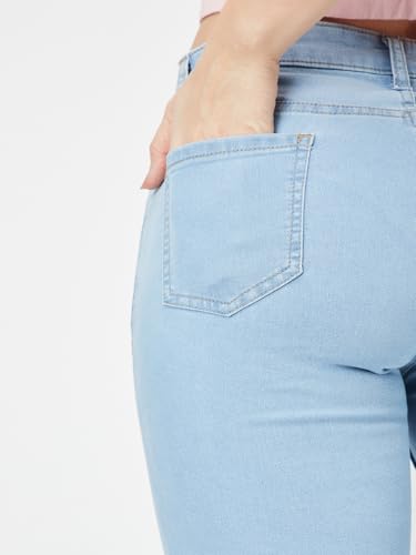 Max Women's Regular Jeans (NOOSN2SF3EPP_Light Blue