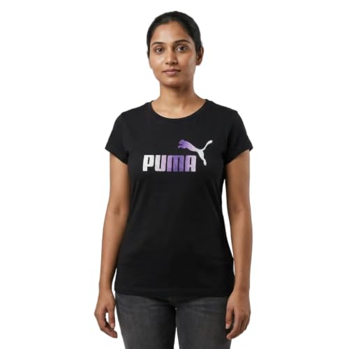 Puma Women's Regular Fit T-Shirt (82913738_Black 2XS)