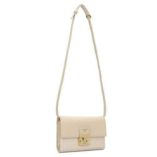 Da Milano Leather Sling Bag for Women - White (LSB-02512)