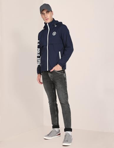 U.S. POLO ASSN. Men's Trench Coat (USJCK0239_Navy_2XL)
