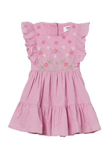 Max Girls Embroidered Dress(Pink_2-3 Y)