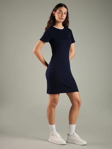Tommy Hilfiger Cotton Crew Neck T-Shirt Dress