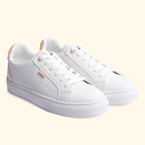 YOHO Radiance Women’s Stylish Comfortable Premium Casual Sneakers | Pink - UK 4