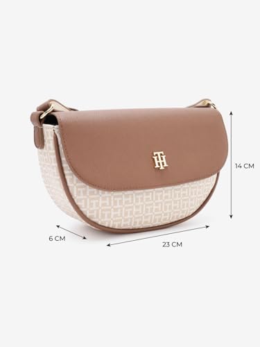 Logo Beige Pvc Sling Bag