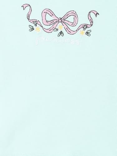 Max Girls Printed Tulle Top(Green_6-8 Y)